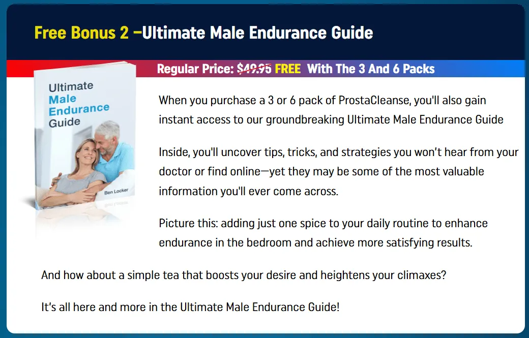 Prostacleanse free bonuse