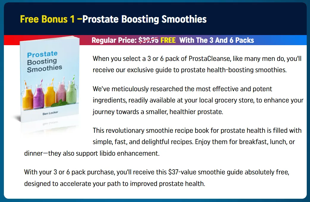 Prostacleanse free bonuse