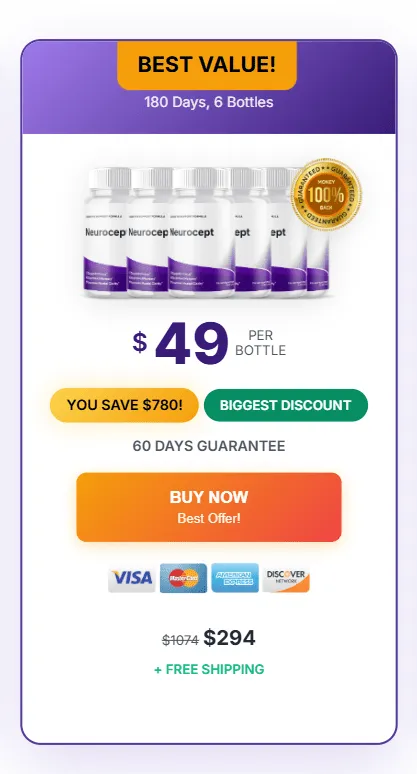 Neurocept Buy 6 bottle