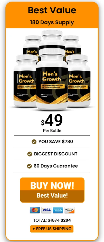 mens growth Buy 6 bottle