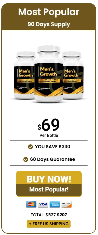 mens growth Buy 3 bottle