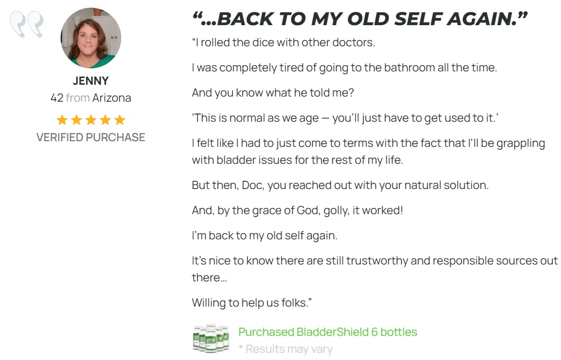 Bladder Shield review
