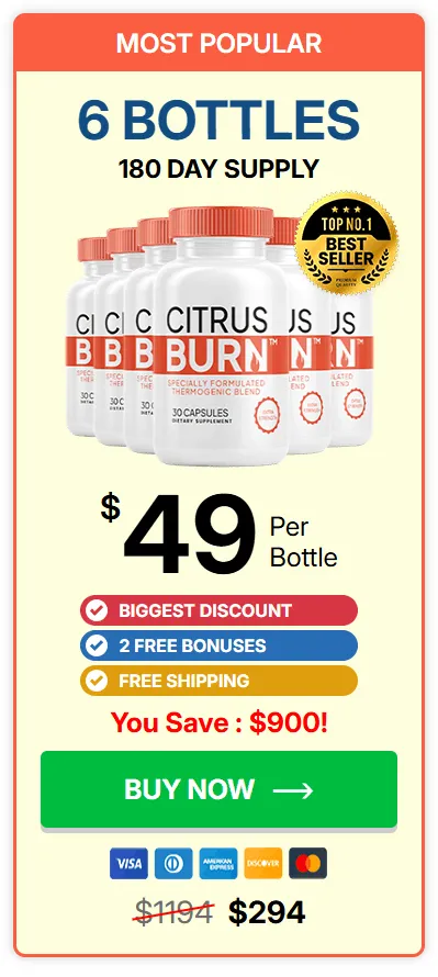 Citrusburn buy 6 bottle