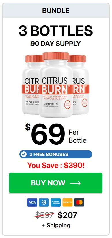 Citrusburn buy 3 bottle