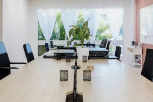 The Work Exchange coworking space conference room