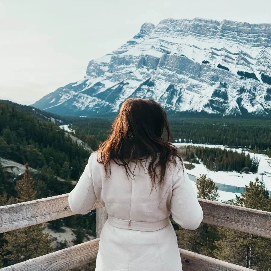 Samantha Peddle in the Canadian Rocky Mountains