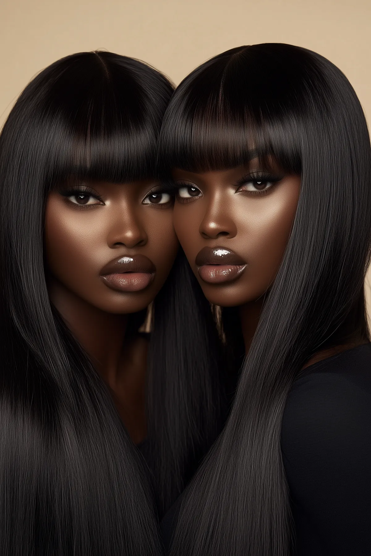 Editorial close-up of organic, untreated hair textures capturing natural luster and architectural movement