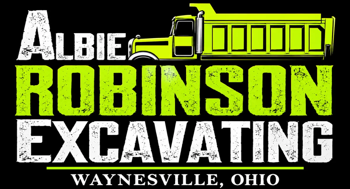 Albie Robinson Excavating logo, Waynesville Ohio excavation contractor serving Warren County and Southwest Ohio.