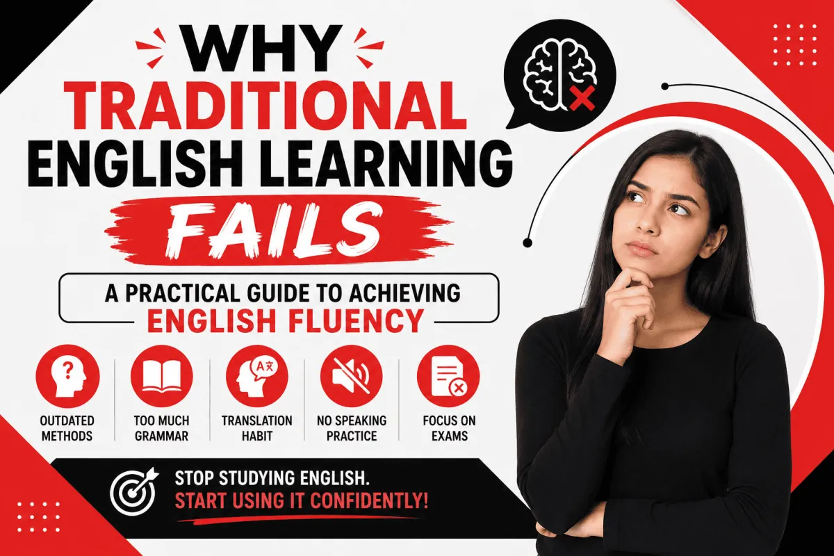 Why traditional English learning fails and how to achieve English fluency