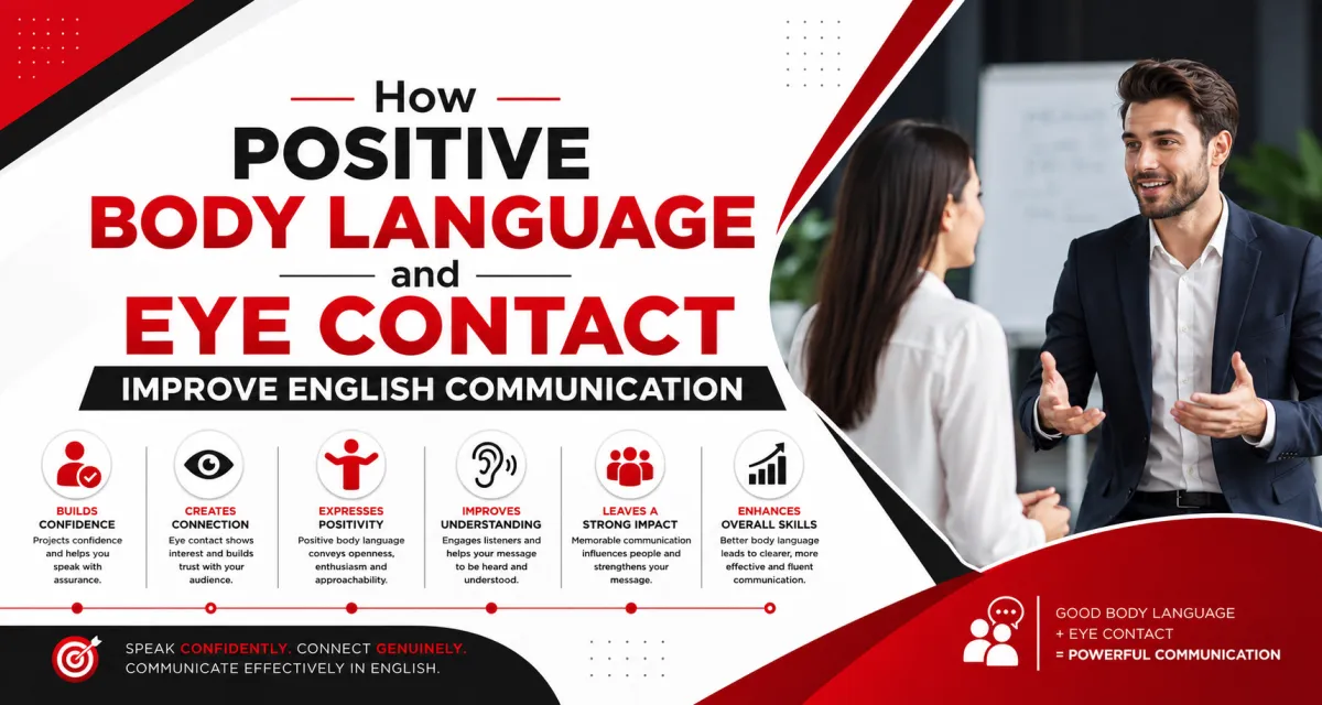 How Positive Body Language and Eye Contact Improve English Communication