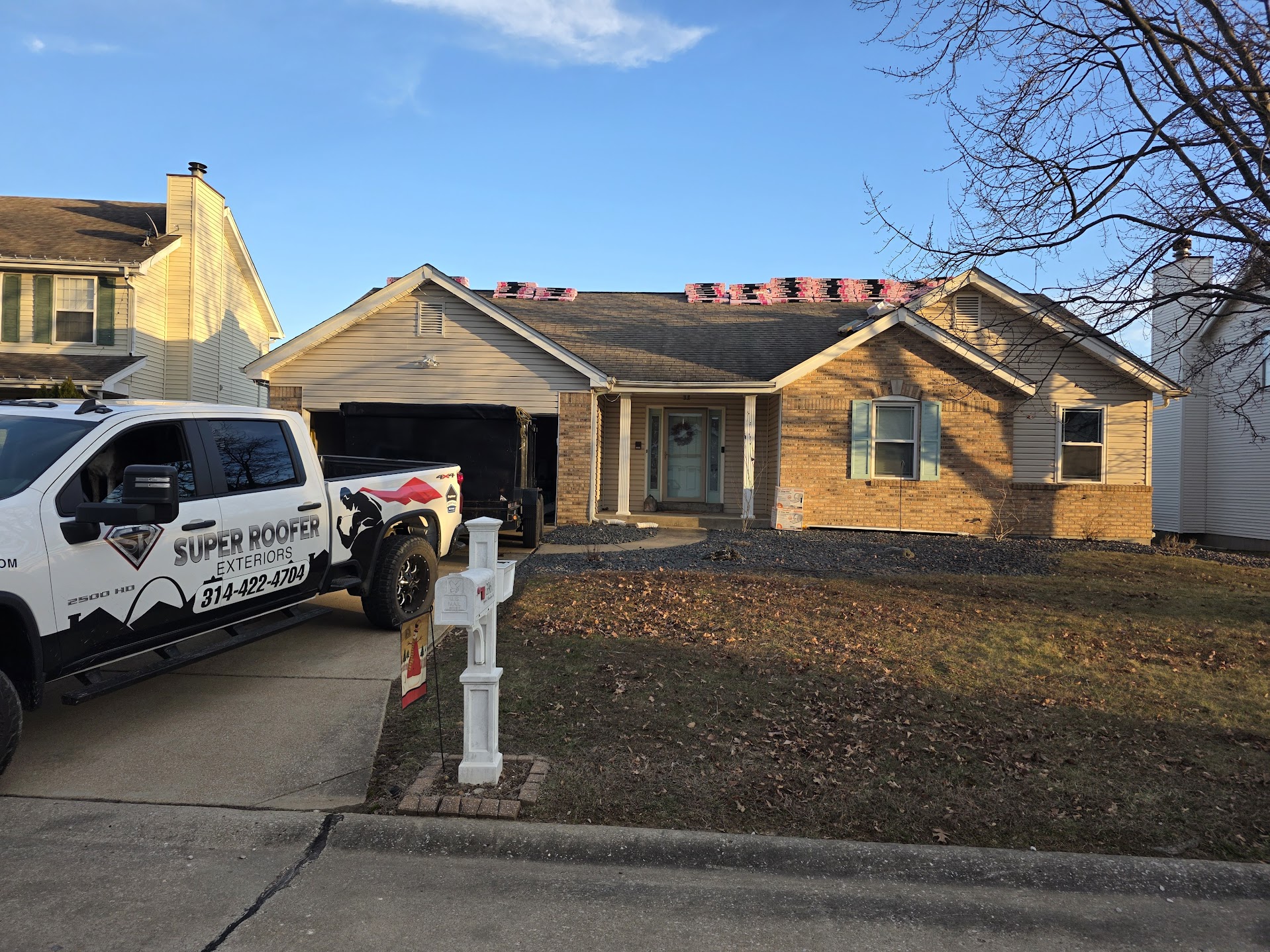  big house with new roof