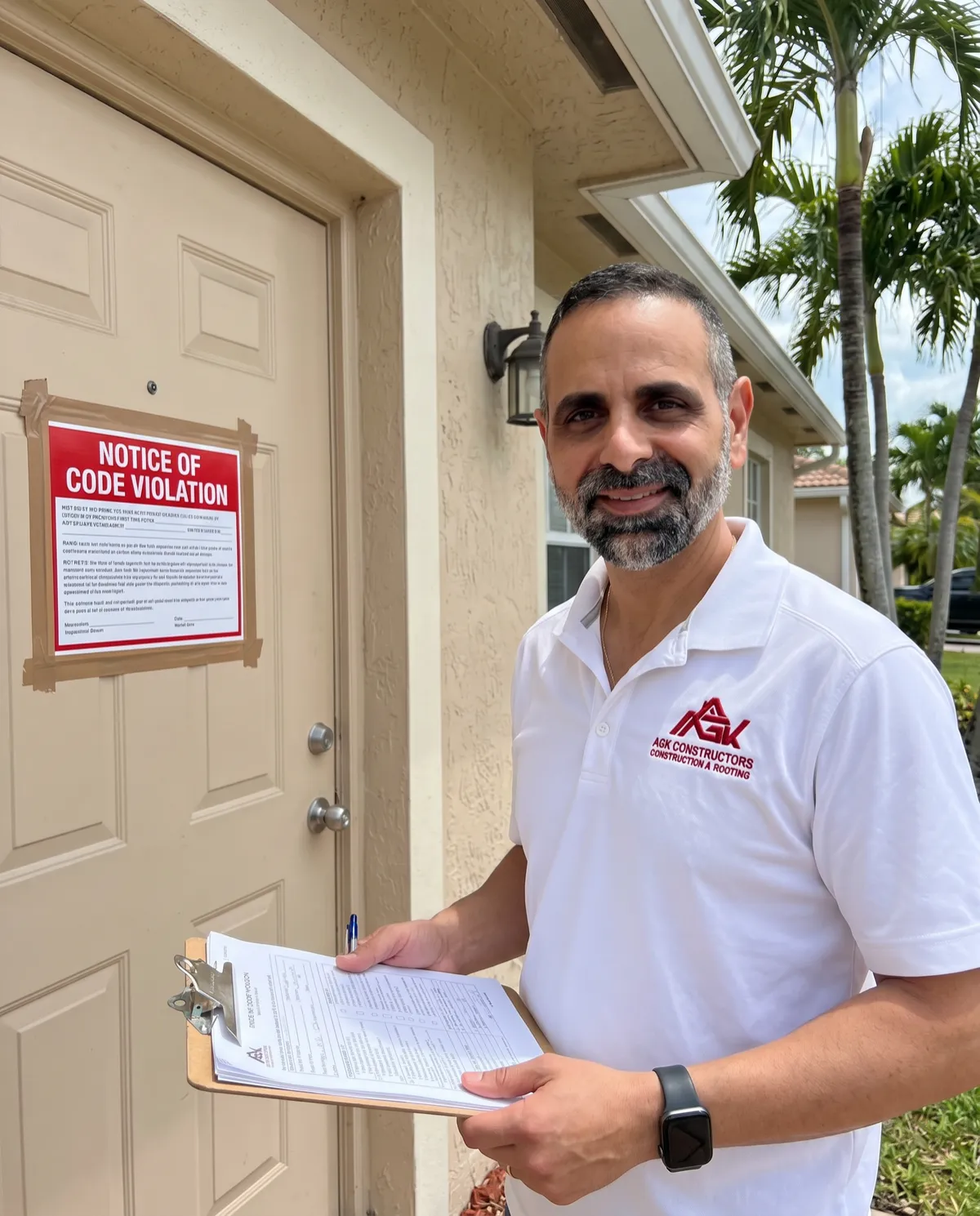 Unpermitted home addition in South Florida inspected by AGK Construction & Roofing