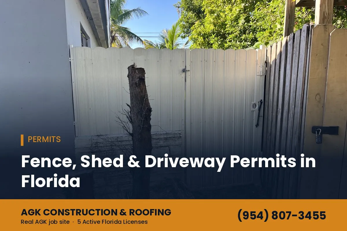 Aluminum fence and gate at a South Florida home