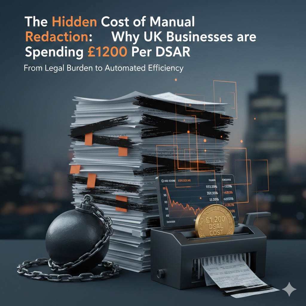 The Hidden Cost of Manual Redaction: Why UK Businesses are Spending £1,200 Per DSAR