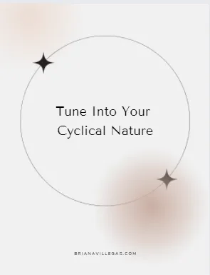 Image of a tune into your cyclical nature guide