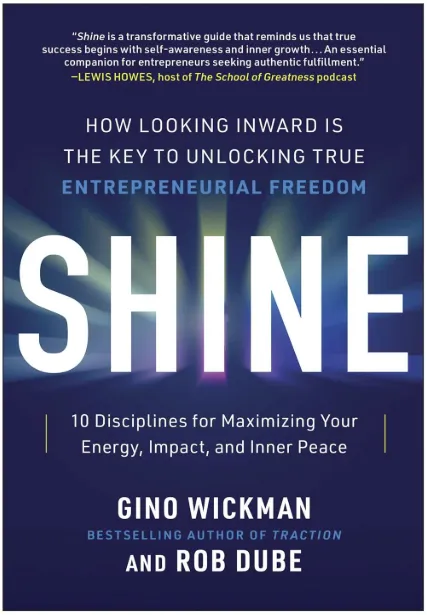 Cover of "Shine" book by Gino Wickman and Rob Dube