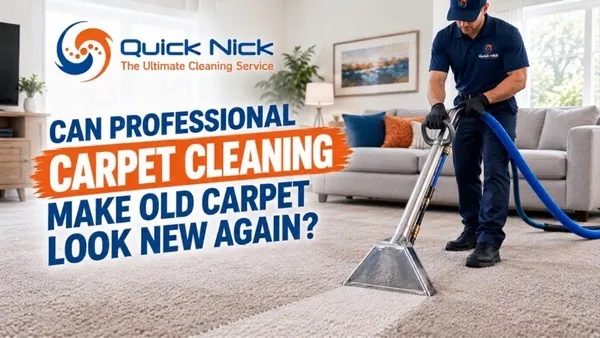 Can professional carpet cleaning make old carpet look new again?