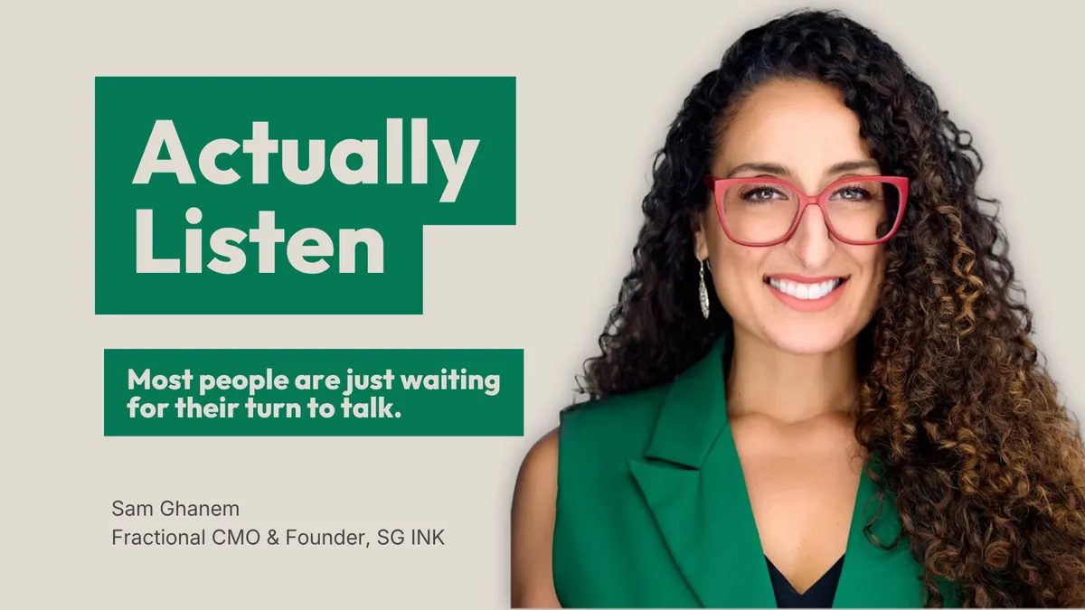 Actually Listen | Sam Ghanem