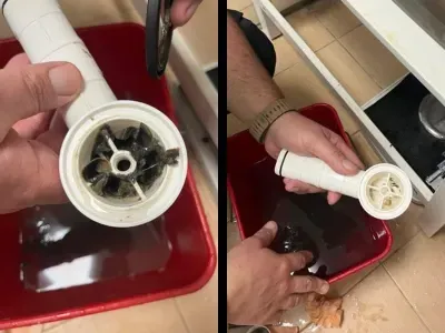 Fürdőszobai lefolyók vizsgálata dugulás esetén