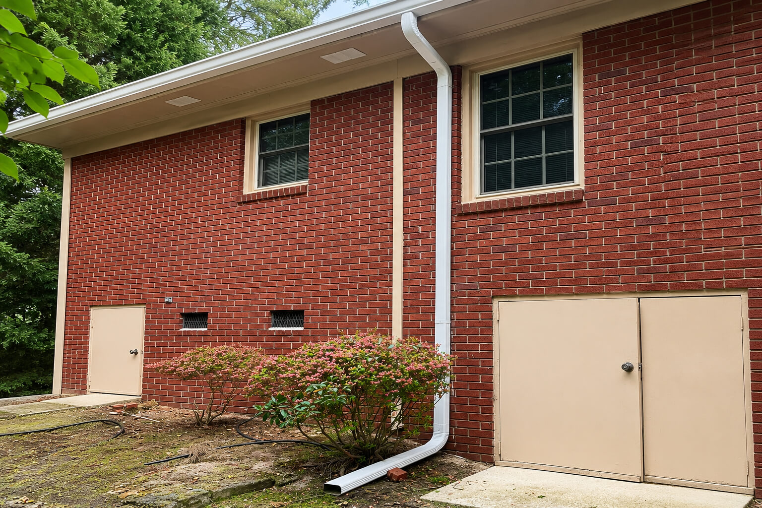 Downspouts and Drainage