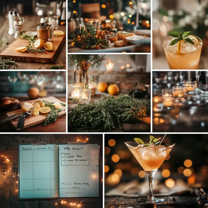 christmas decor mood board and checklist