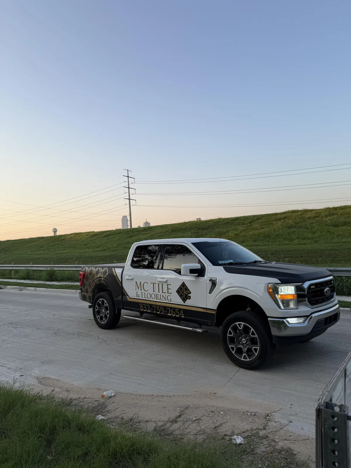 MC Tile Dallas company truck