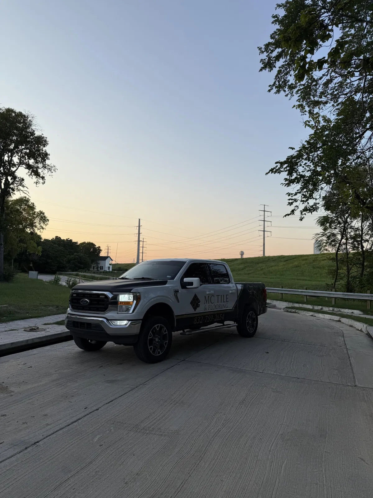 MC Tile Dallas company truck