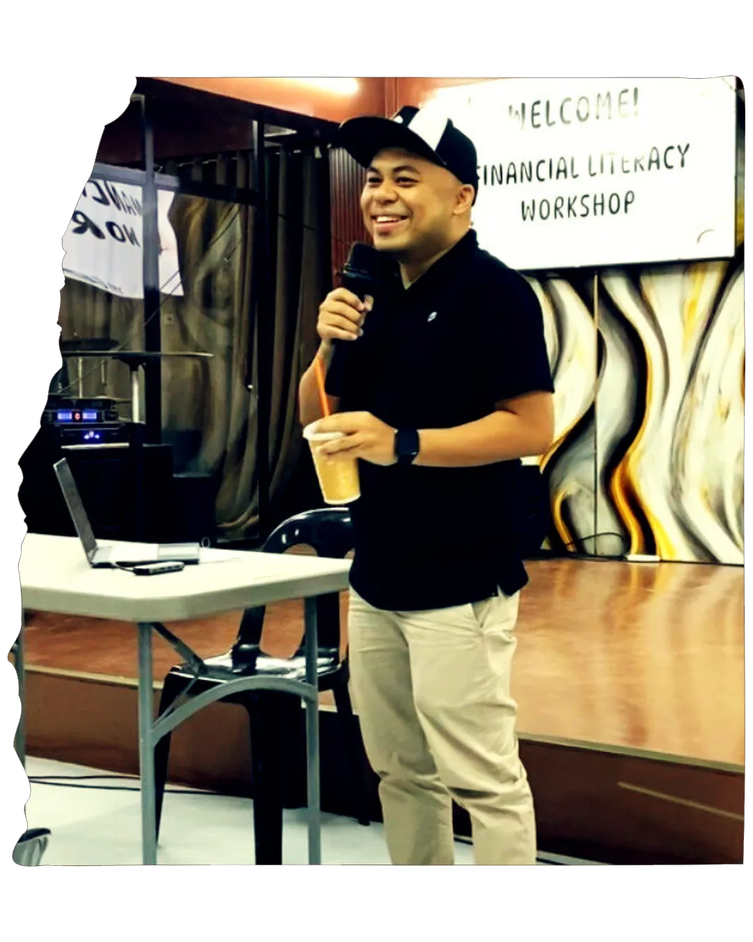 "Coffee Daddy PH speaking at a Financial Literacy Workshop in Gensan"