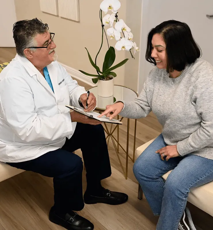El Cajon Chiropractor with Patient