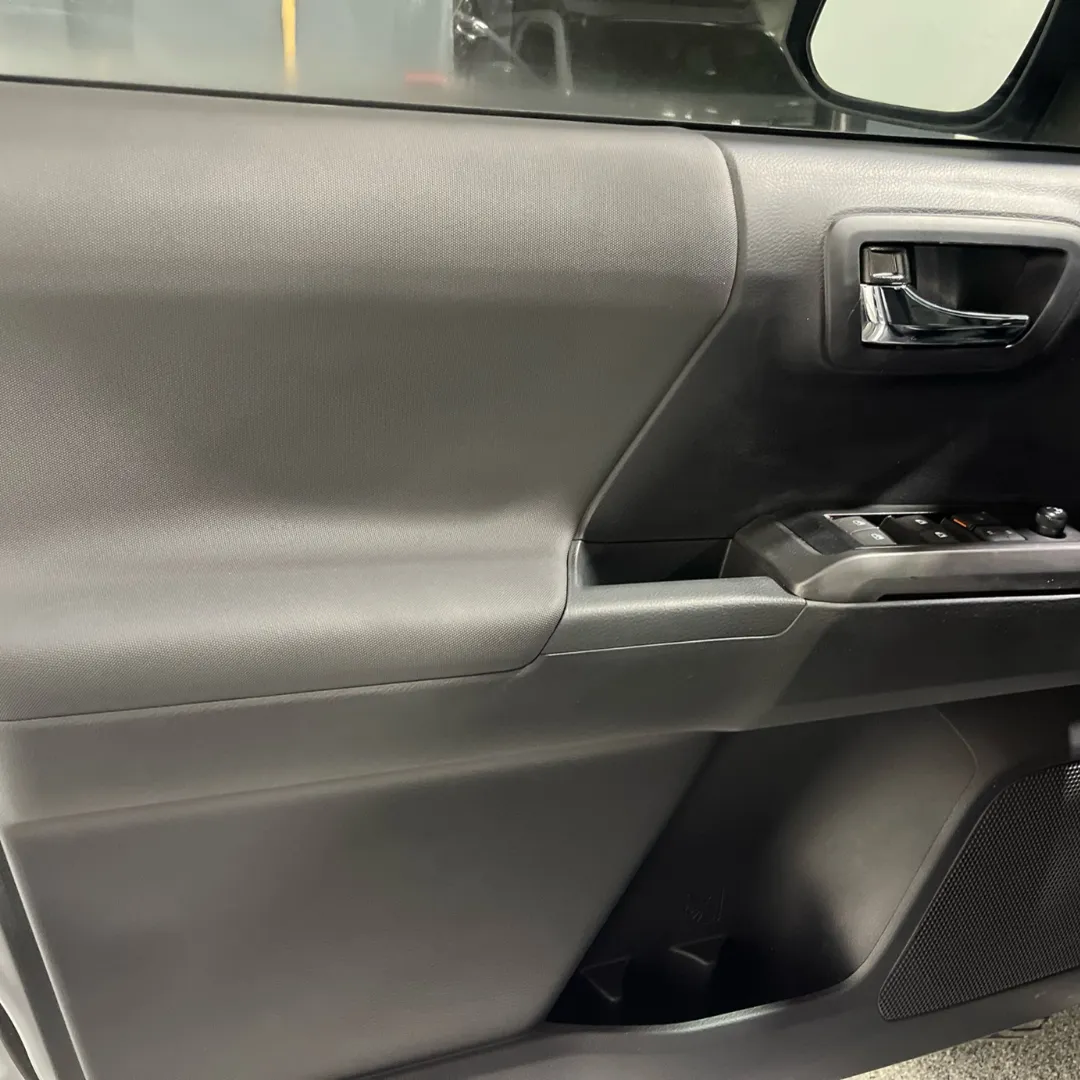 interior door of car detailed 