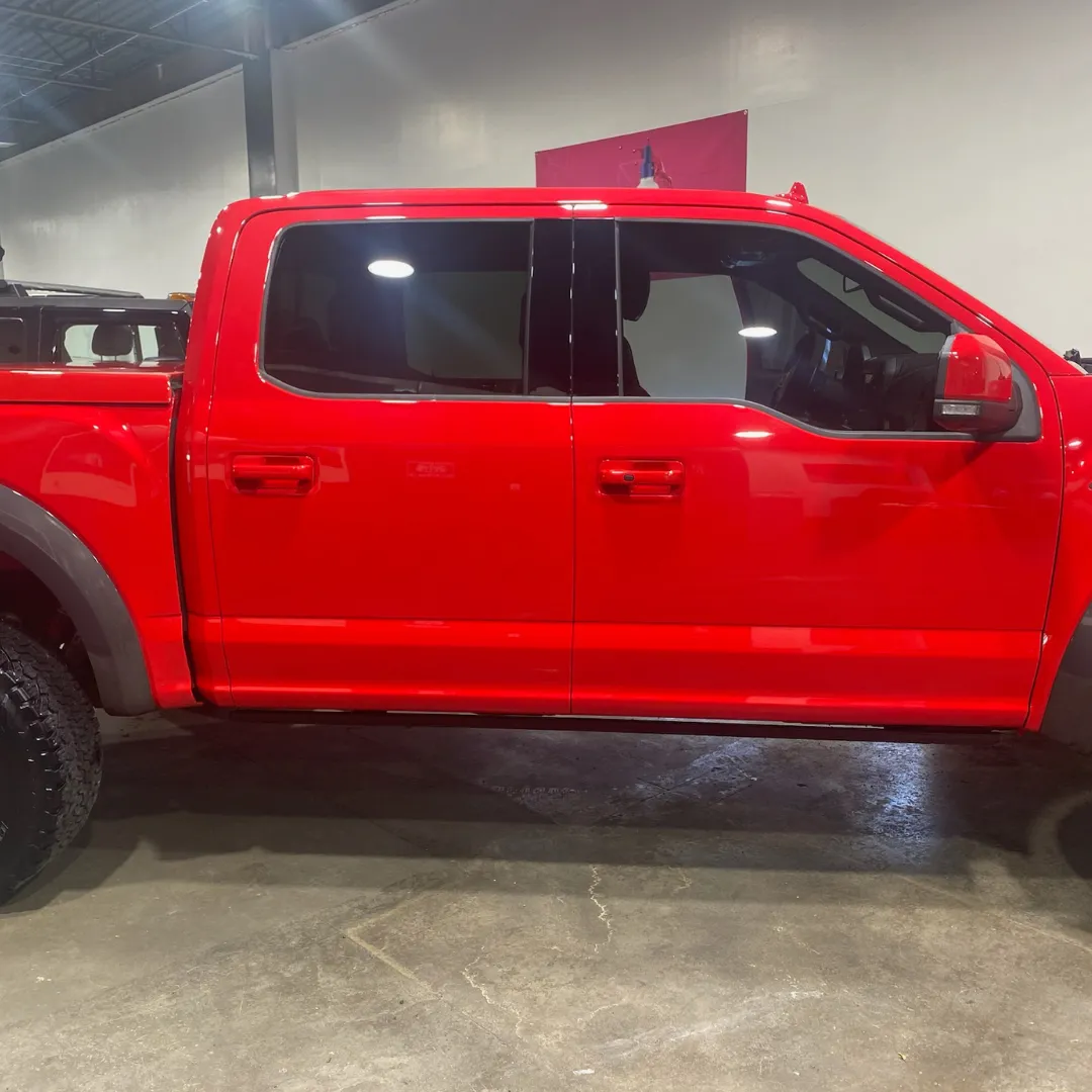 red truck detailed by 2 Clean 
