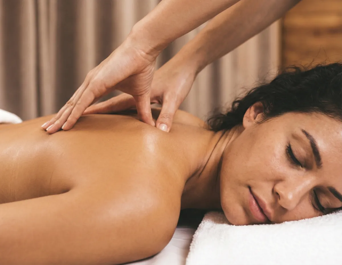 Therapist applying firm pressure during a Deep Tissue Massage in Werribee.