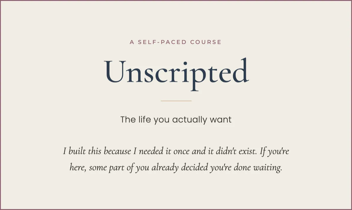 Unscripted - Honestly Kristin