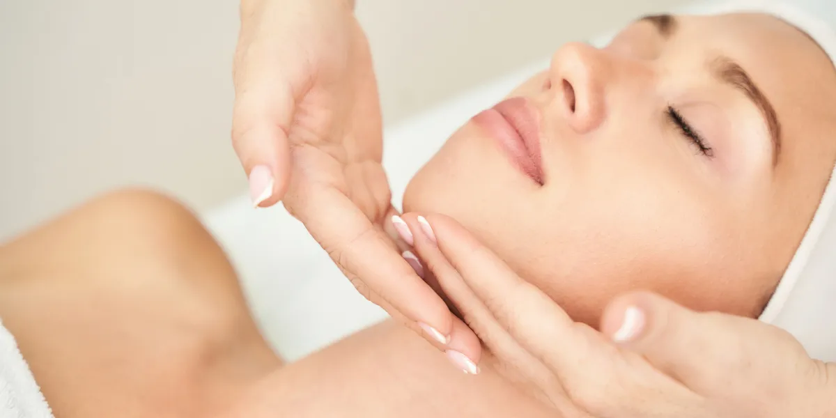 Young Woman having a facial