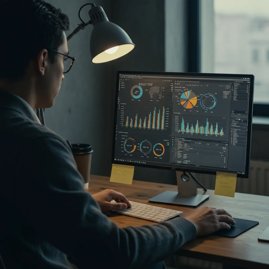 A vibrant flat illustration showing a diverse group of small business owners gathered around a large digital dashboard, with charts, messaging icons, and automation gears. The background features soft blue gradients and subtle business-related icons, evoking collaboration and modern technology in a welcoming, professional style.