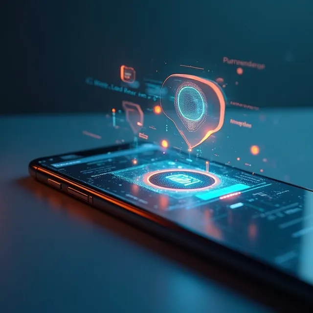 Voxela Reception dashboard mockup on a modern tablet showing appointment schedule and AI notifications