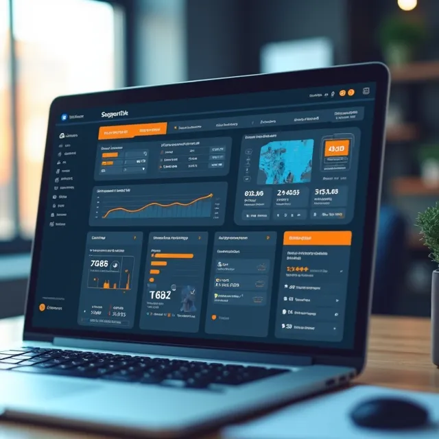Voxela Reception dashboard mockup on a modern tablet showing appointment schedule and AI notifications
