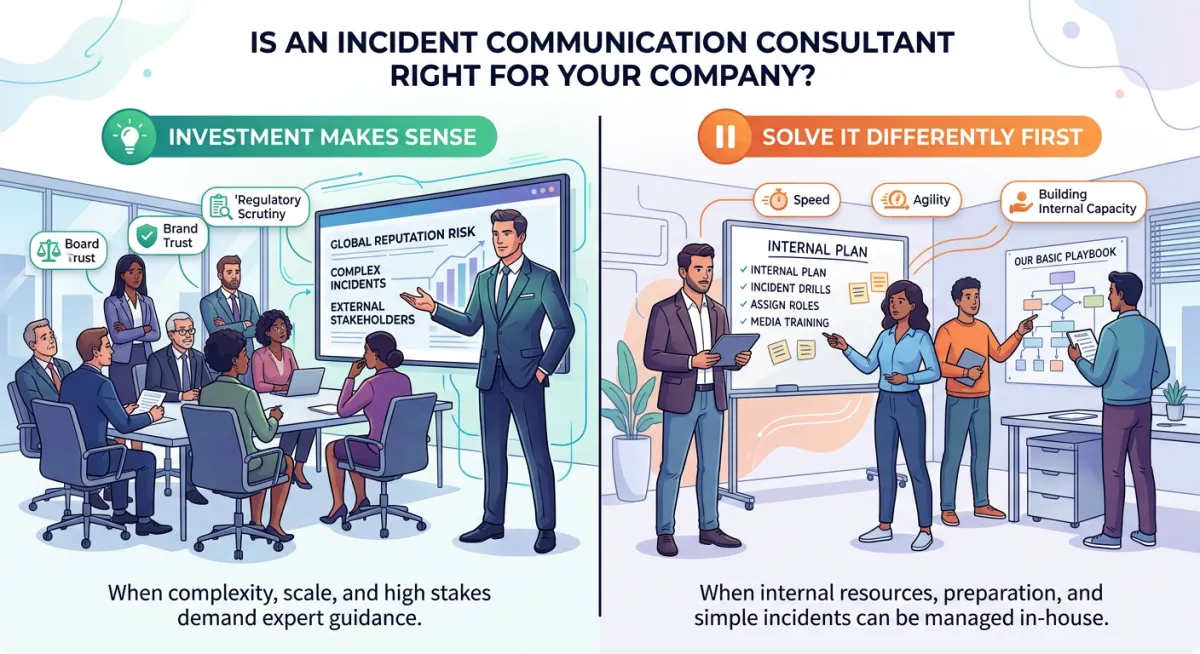 When incident communication consultant make sense