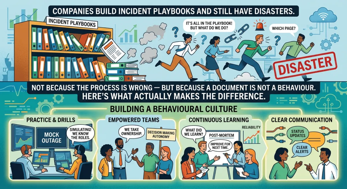 Why Incident Playbooks Fail: The Gap Between Process and Behaviour