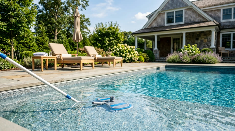 Pool Service: Pool cleaning