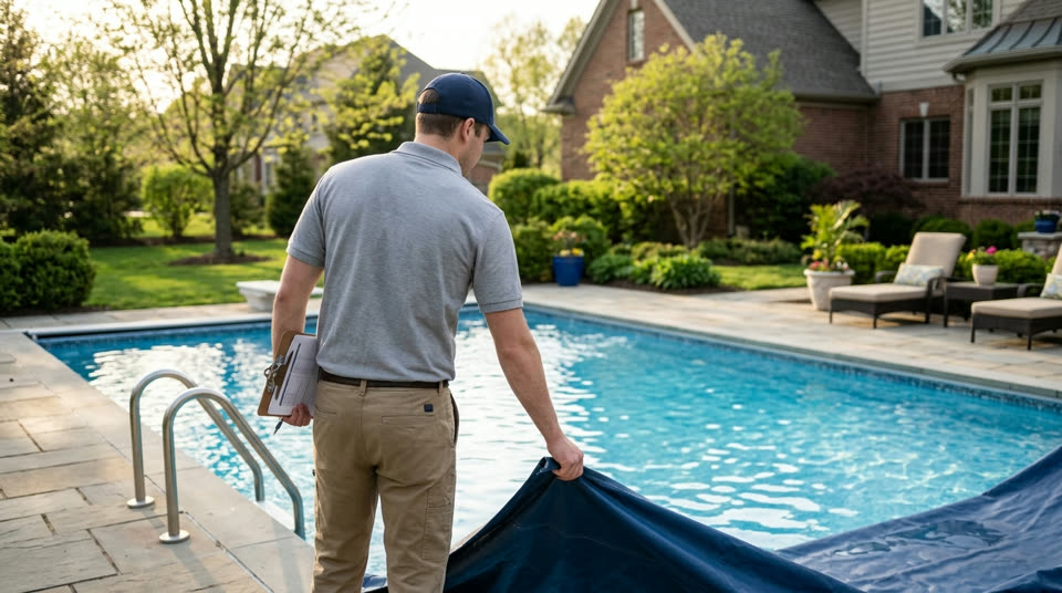 Pool Service: Seasonal opening