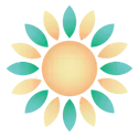 Sunflower Home Health Care Services Sun Logo Philadelphia