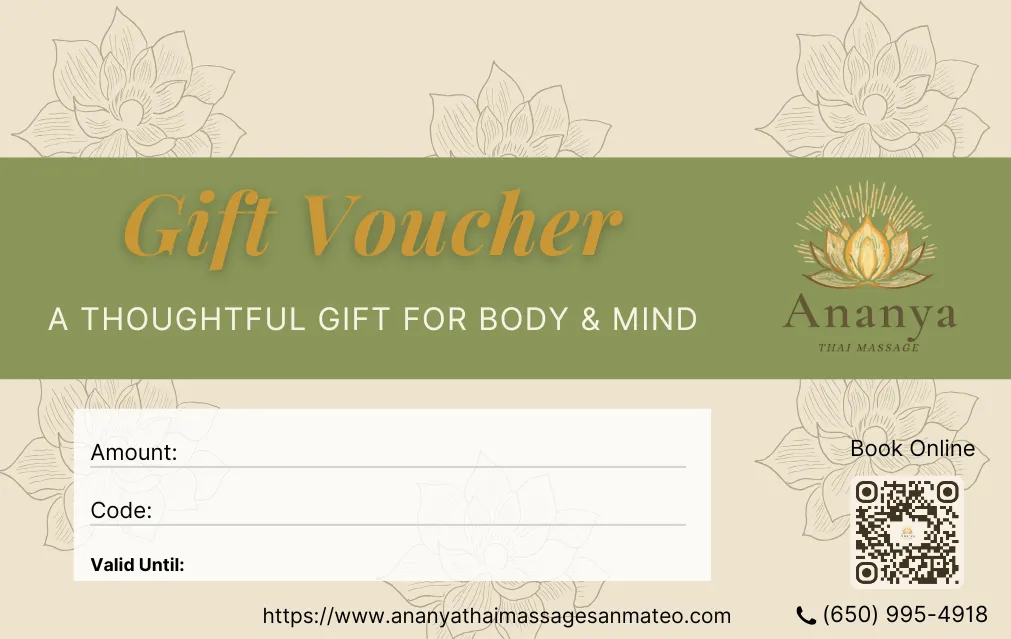 Gift voucher from Aya Thai Massage and Wellness