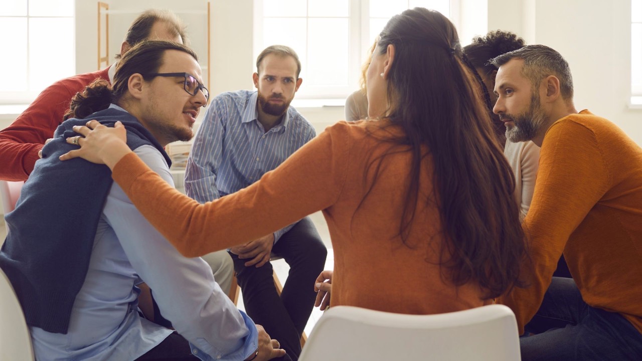 Workers showing empathy to one another