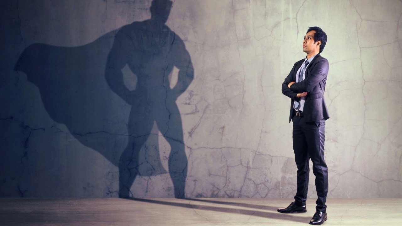 Person harnessing personal power and inner strength