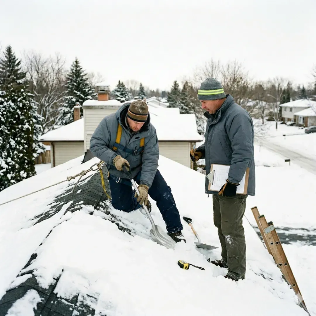 Snow load and roof condition check