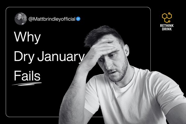 Matt Brindley With head in hands feelings of failure after an unsuccessful attempt at Dry January