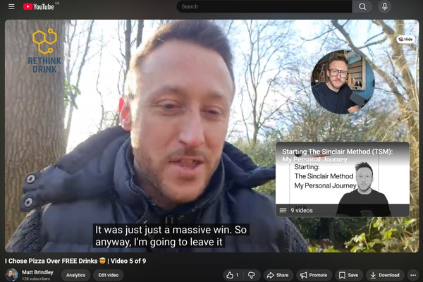 Matt Brindley on a YouTube video image is screenshot