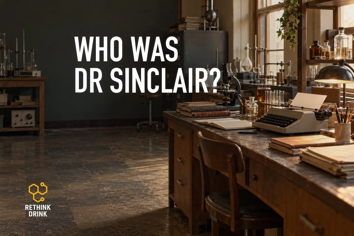 An empty research study lined with books and papers, for the story of who Dr David Sinclair was and the research behind his method