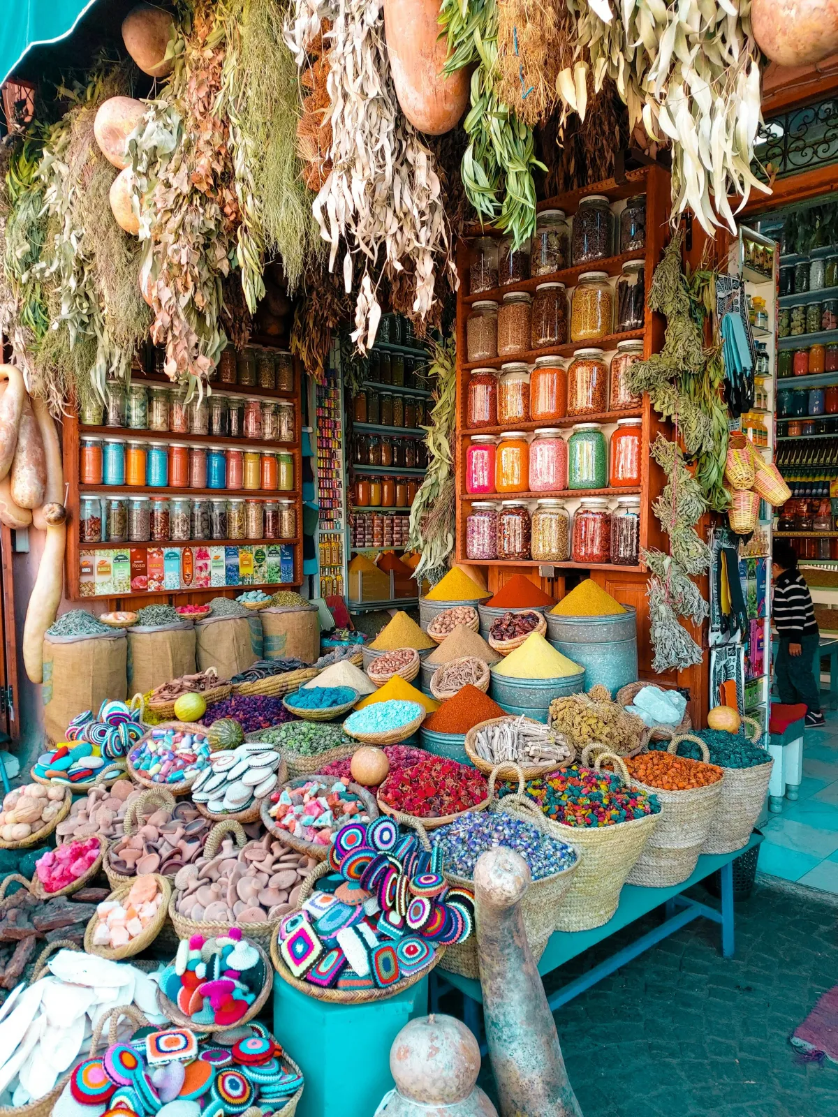 A spice stall in Marrakech